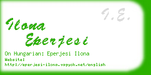 ilona eperjesi business card